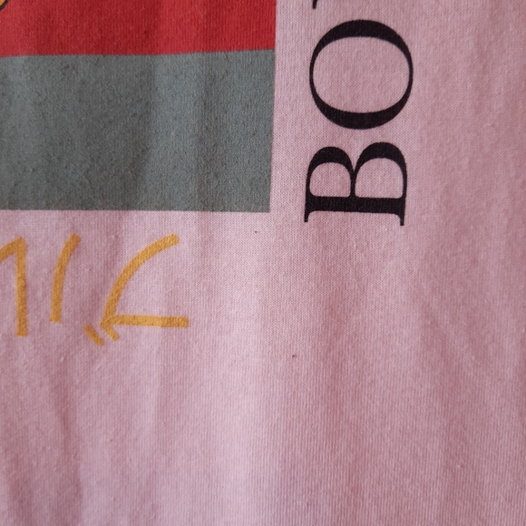 Pink Short Sleeve T-Shirt with Boujee Logo Size Lg - Picture 4 of 6